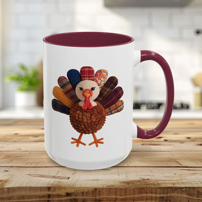 Preppy Patchwork Turkey Mug (11/15oz)
