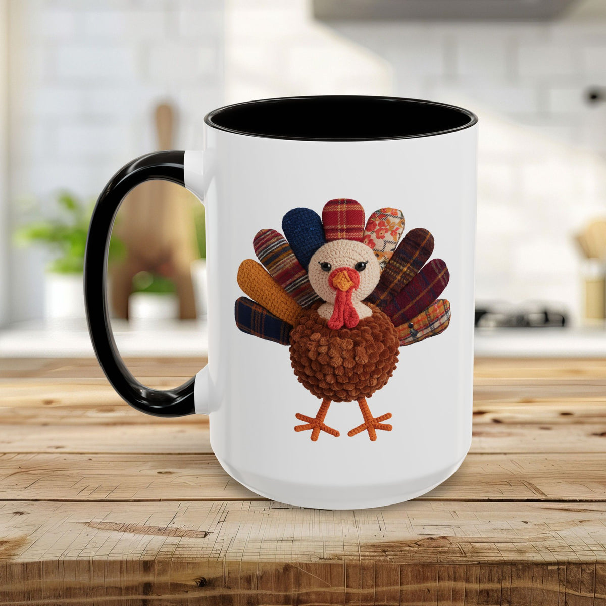 Preppy Patchwork Turkey Mug (11/15oz)