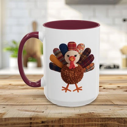 Preppy Patchwork Turkey Mug (11/15oz)