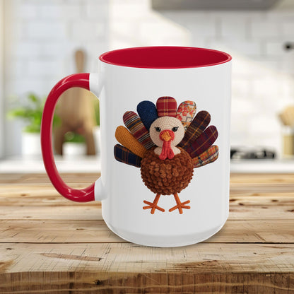 Preppy Patchwork Turkey Mug (11/15oz)