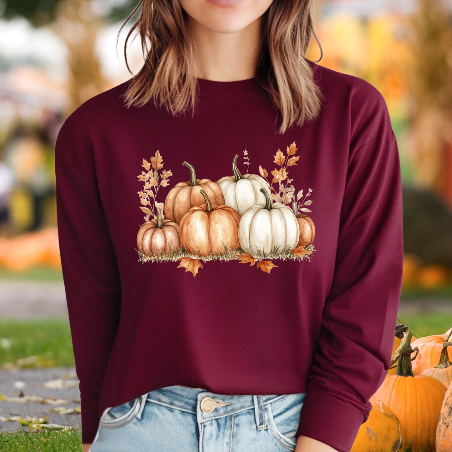 Pumpkin Patch Long Sleeve Tee