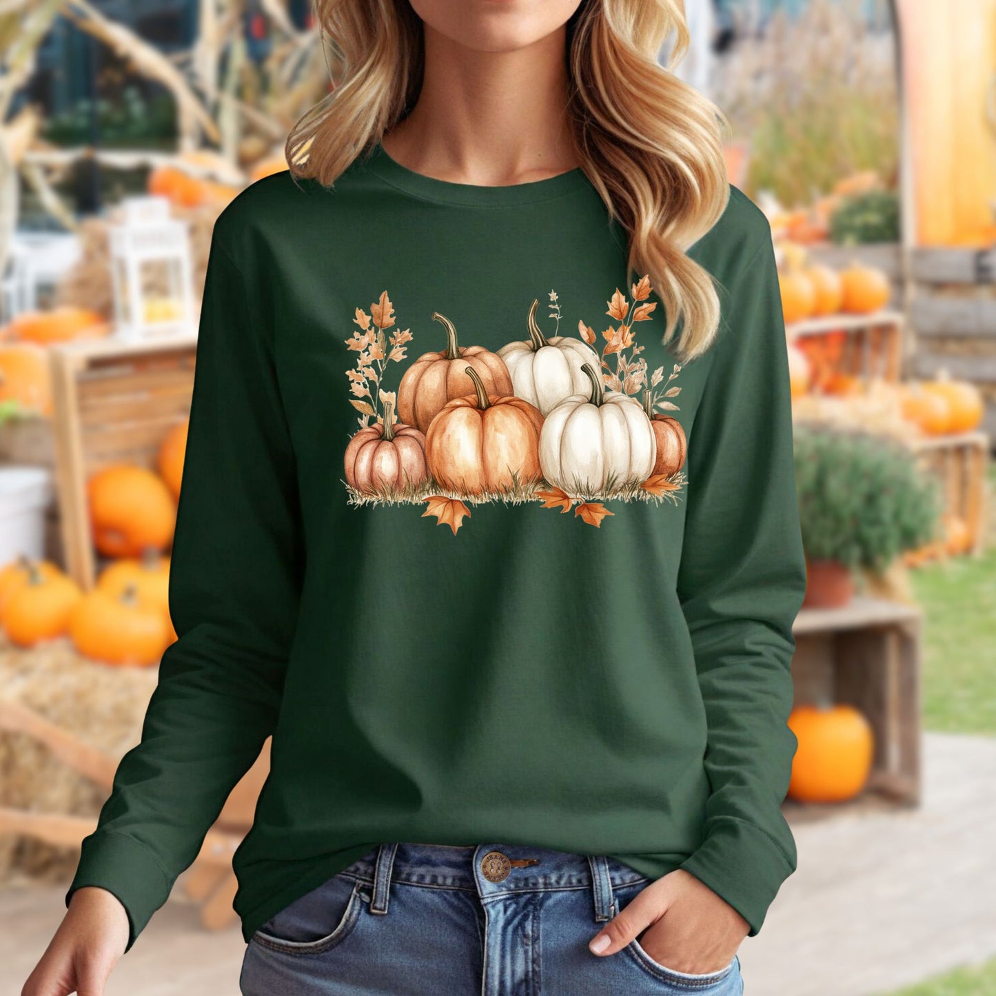 Pumpkin Patch Long Sleeve Tee