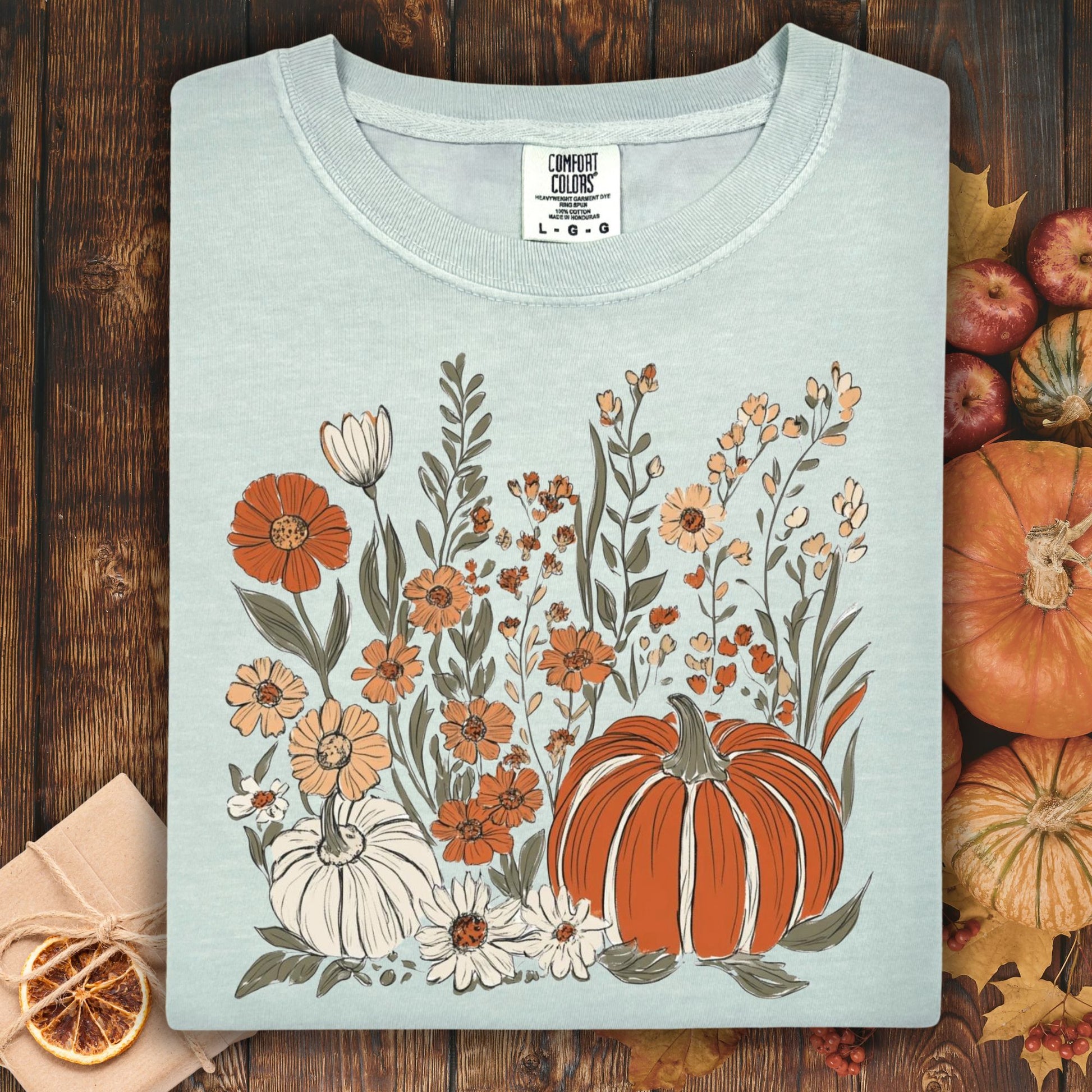 Pumpkin & Wildflowers T-Shirt