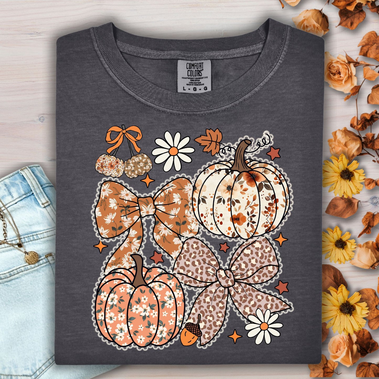 Pumpkins and Bows T-Shirt