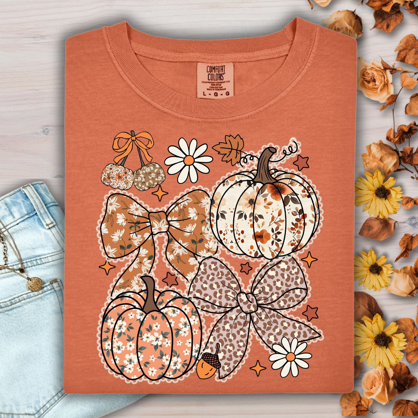 Pumpkins and Bows T-Shirt
