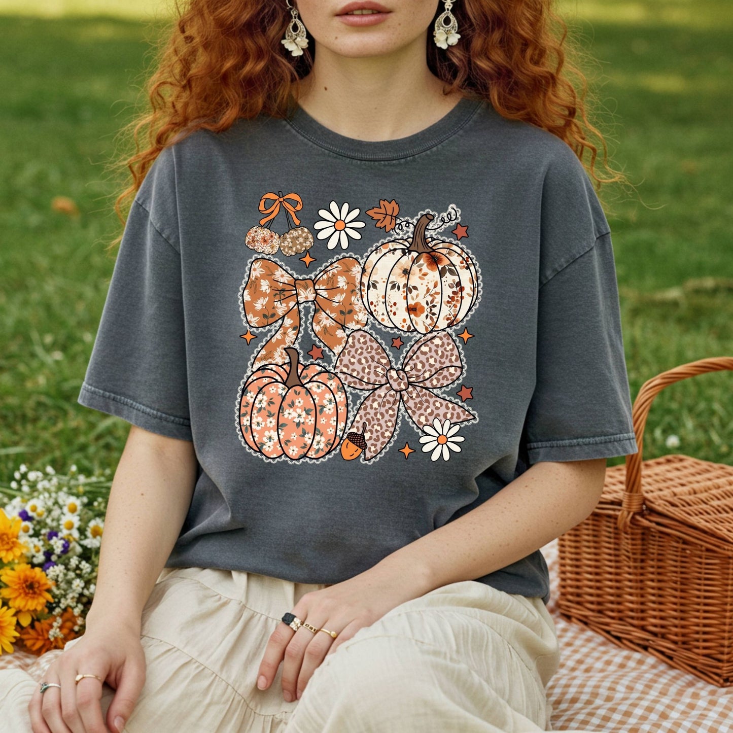 Pumpkins and Bows T-Shirt