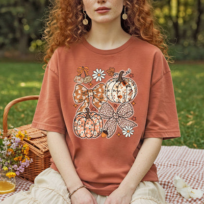 Pumpkins and Bows T-Shirt