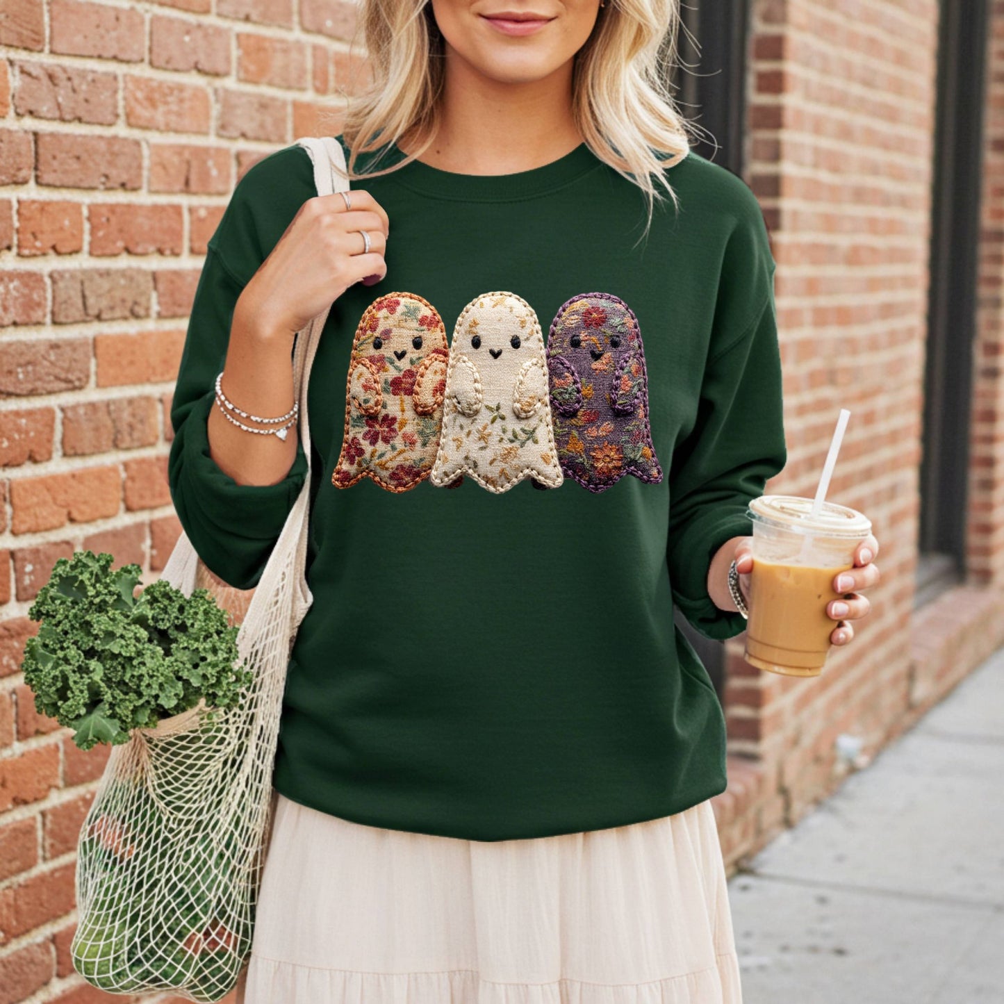 Quilted Ghosts Sweatshirt