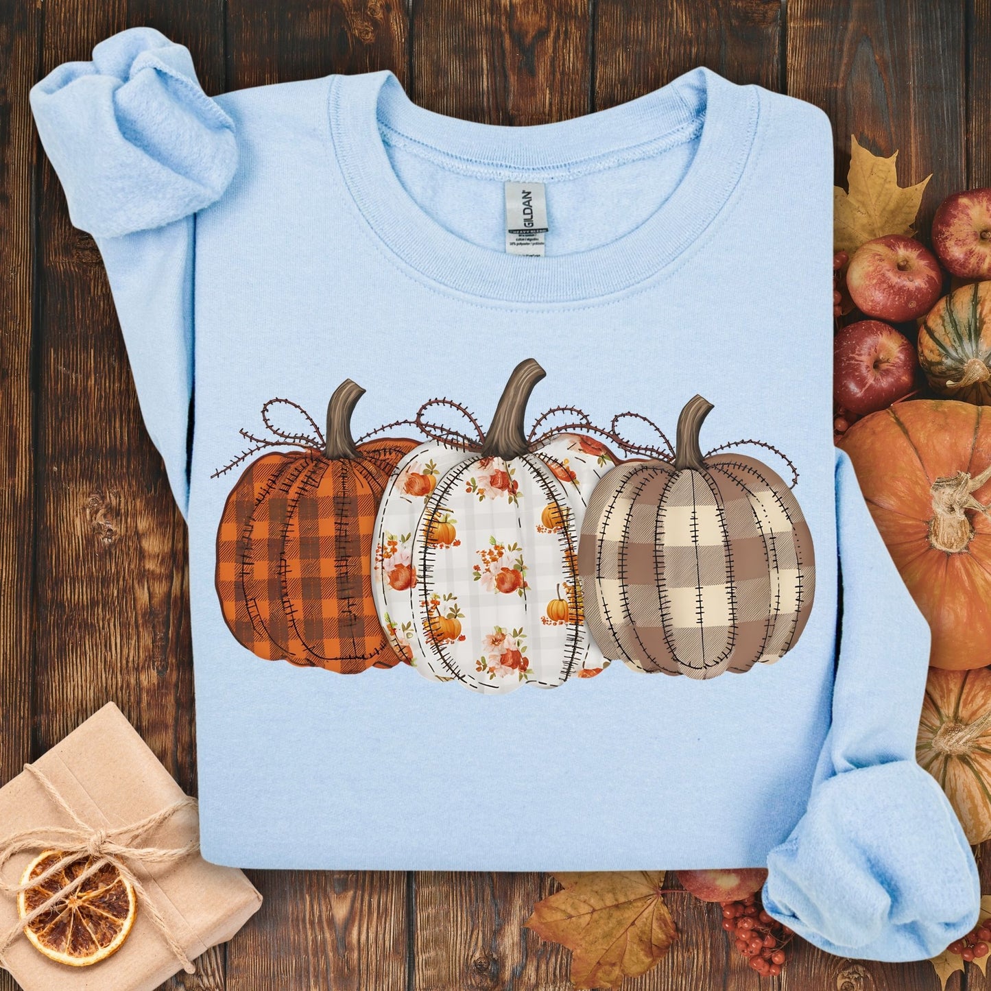 Quilted Pumpkins Sweatshirt