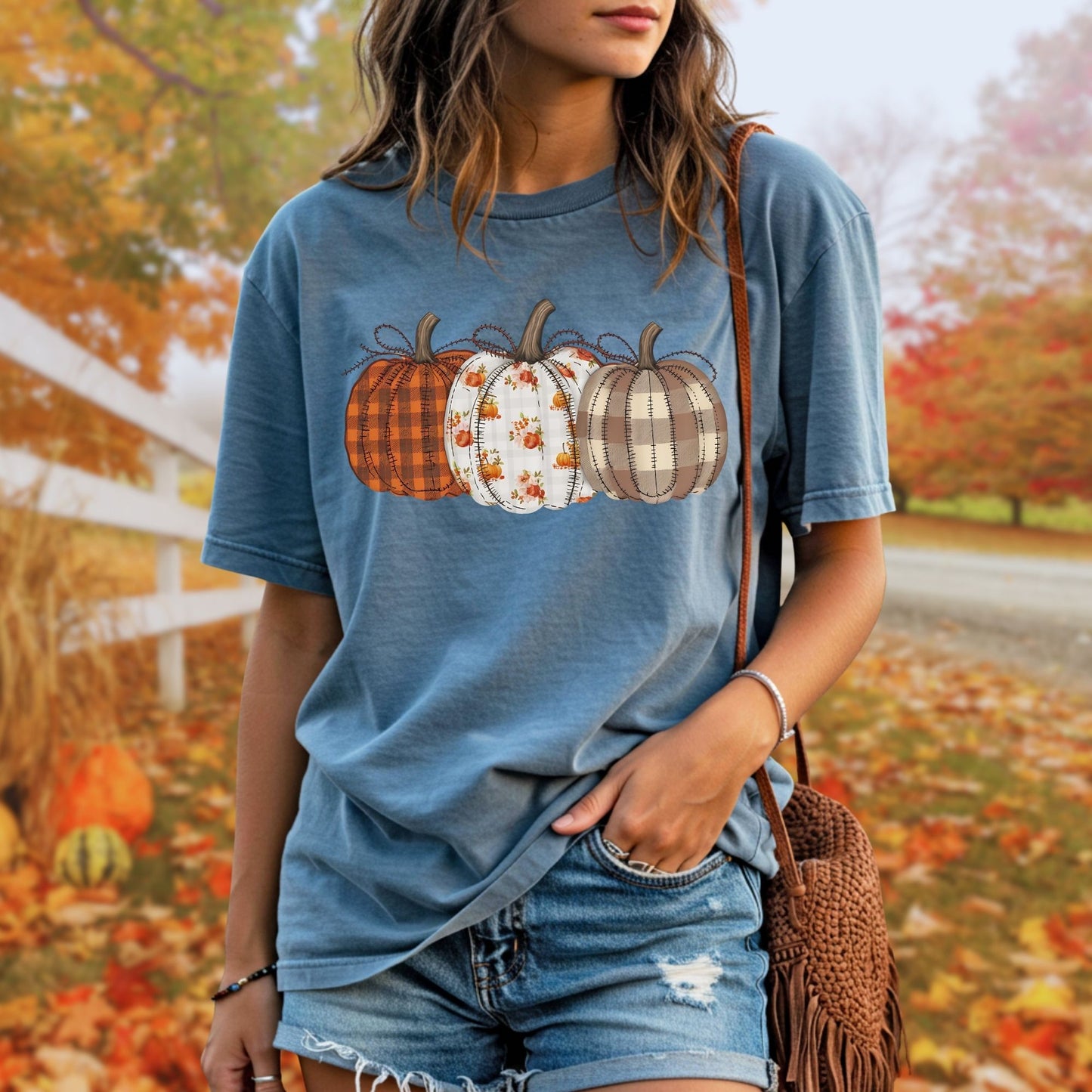 Quilted Pumpkins T-Shirt