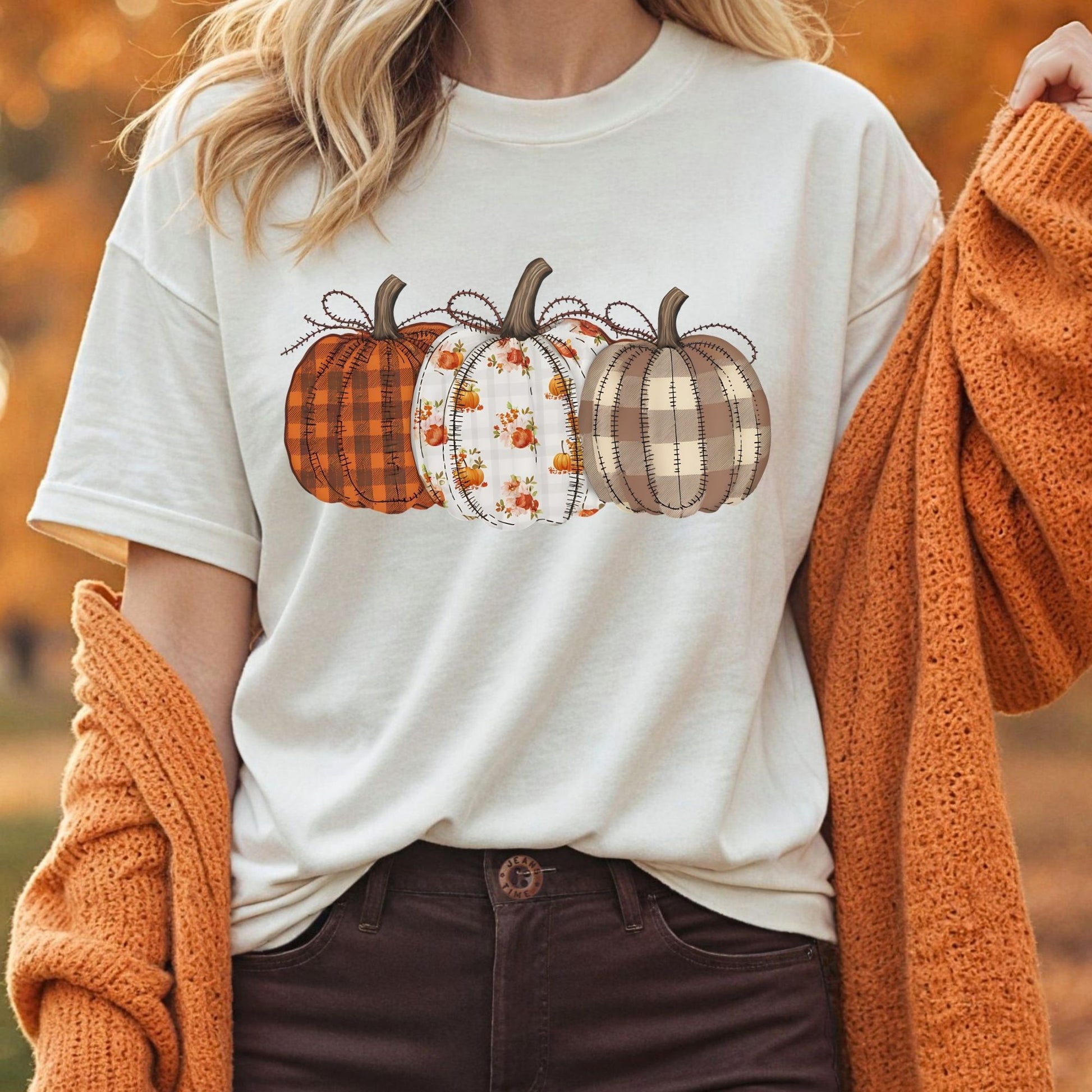 Quilted Pumpkins T-Shirt