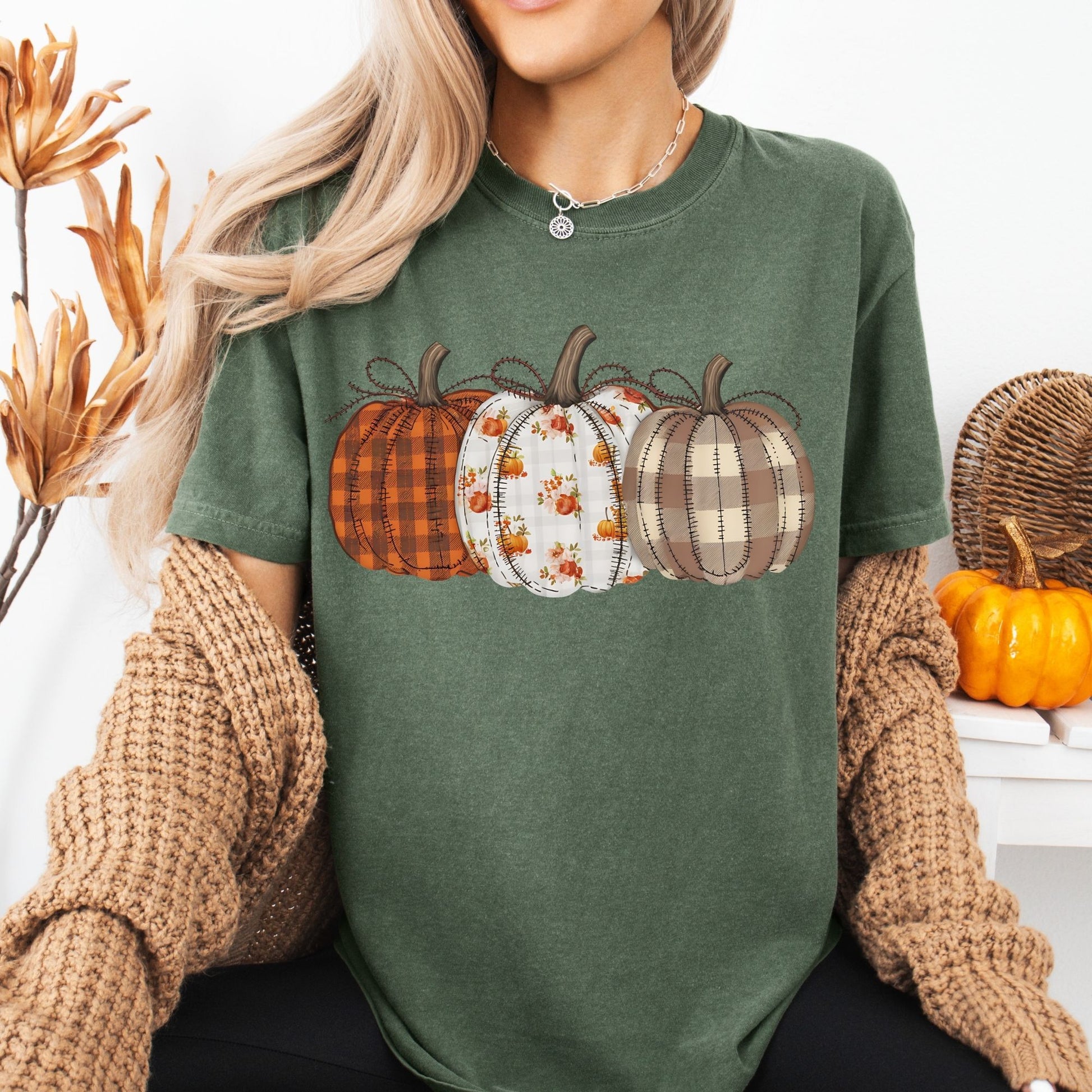 Quilted Pumpkins T-Shirt