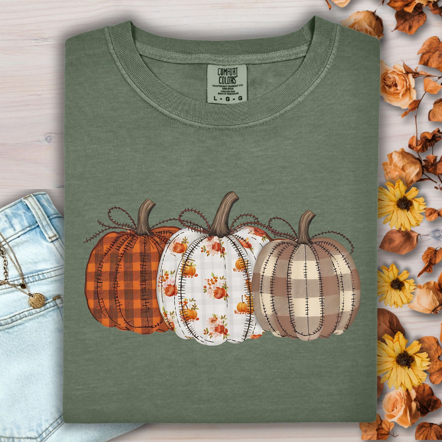 Quilted Pumpkins T-Shirt