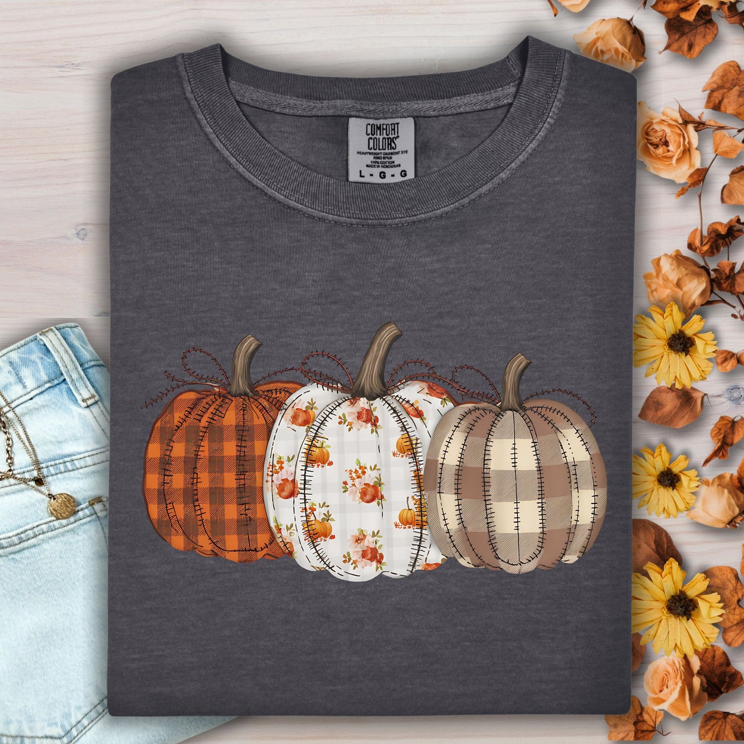 Quilted Pumpkins T-Shirt