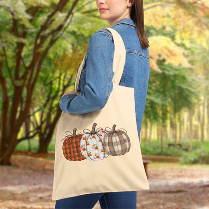 Quilted Pumpkins Tote Bag
