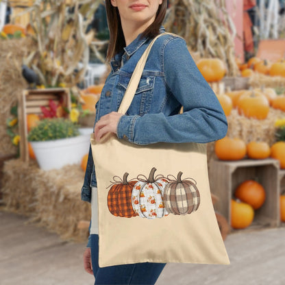 Quilted Pumpkins Tote Bag