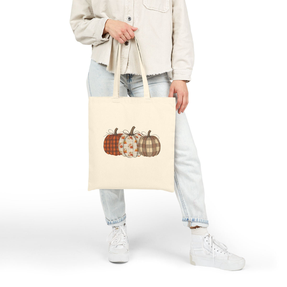 Quilted Pumpkins Tote Bag