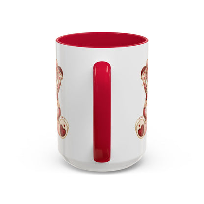 Red Patchwork Valentine's Teddy Bear Mug (11/15oz)