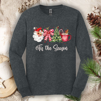 Retro Tis the Season Long Sleeve Tee