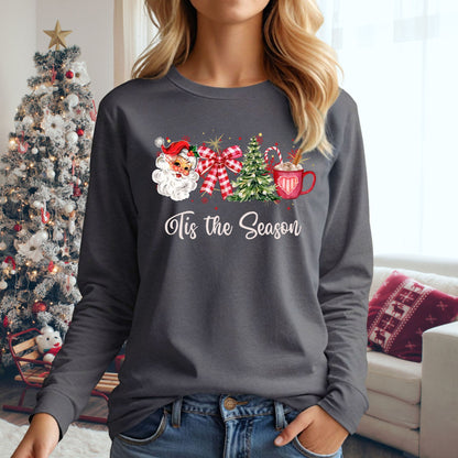 Retro Tis the Season Long Sleeve Tee