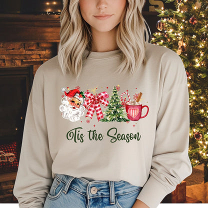 Retro Tis the Season Long Sleeve Tee