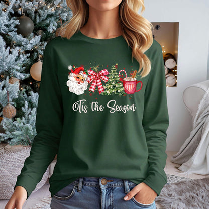 Retro Tis the Season Long Sleeve Tee