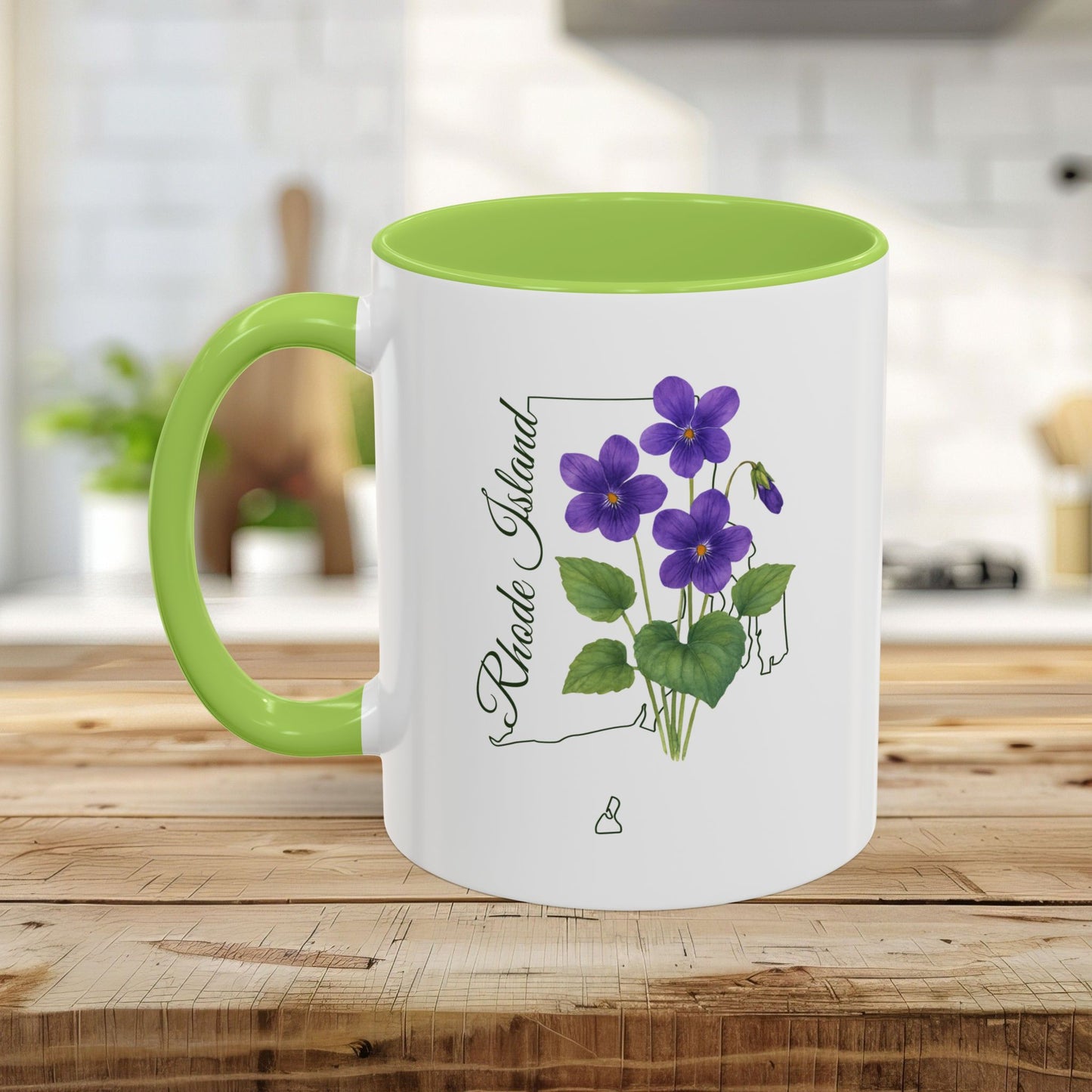 Rhode Island State Flower Mug — Common Violet (11/15oz)