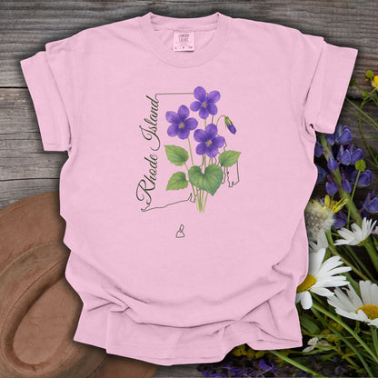 Rhode Island State Flower T-Shirt - Common Violet