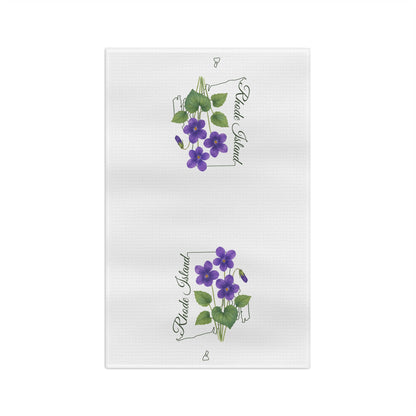 Rhode Island State Flower Tea Towel - Common Violet