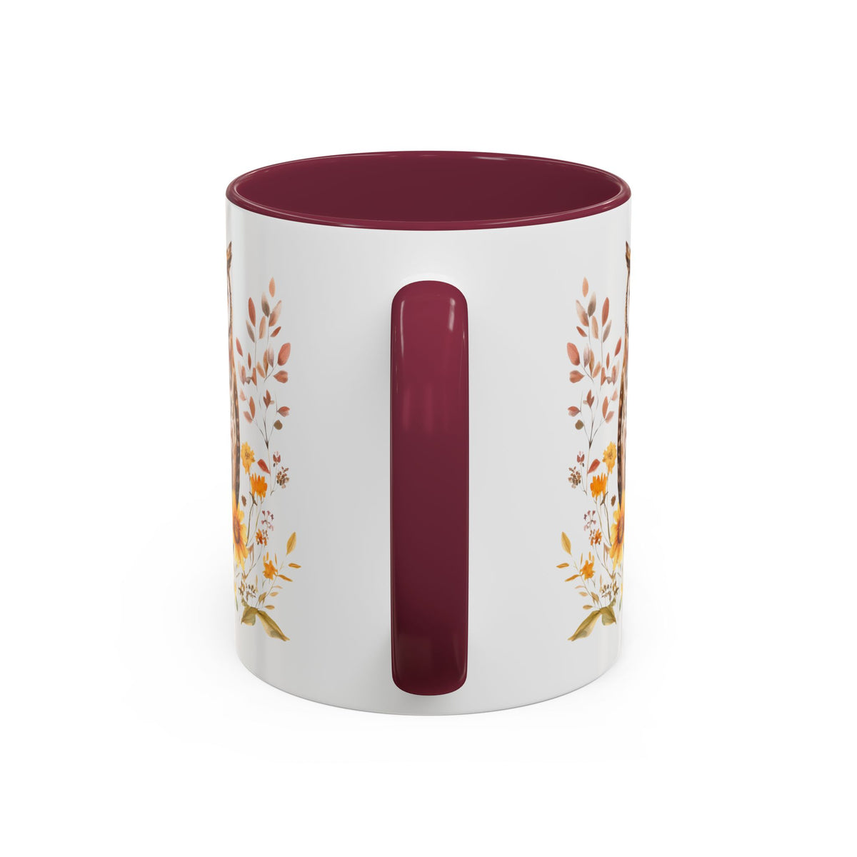 Rustic Autumn Owl Floral Mug (11/15oz)