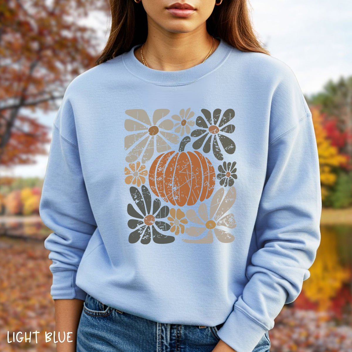 Rustic Fall Pumpkin Sweatshirt