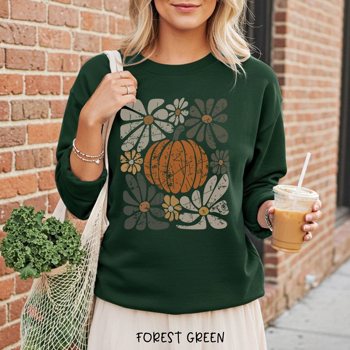 Rustic Fall Pumpkin Sweatshirt