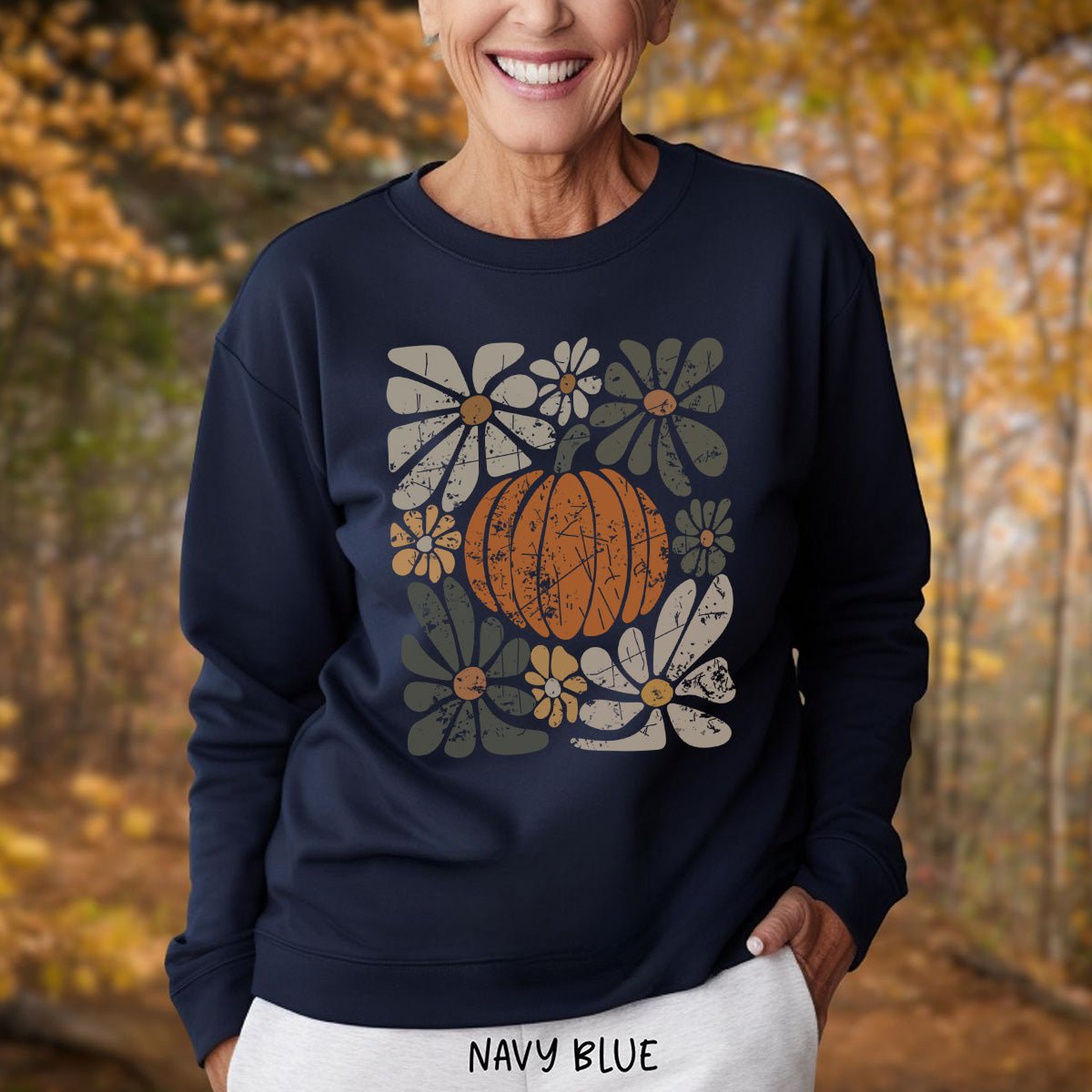 Rustic Fall Pumpkin Sweatshirt