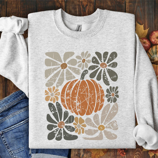 Rustic Fall Pumpkin Sweatshirt