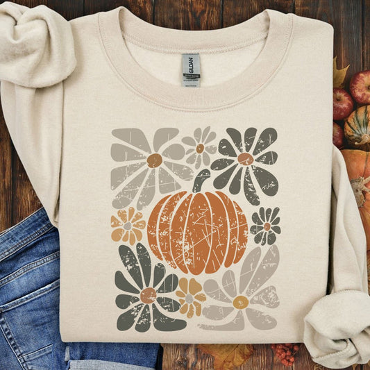 Rustic Fall Pumpkin Sweatshirt