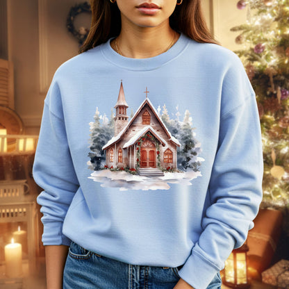 Rustic Mountain Chapel Sweatshirt