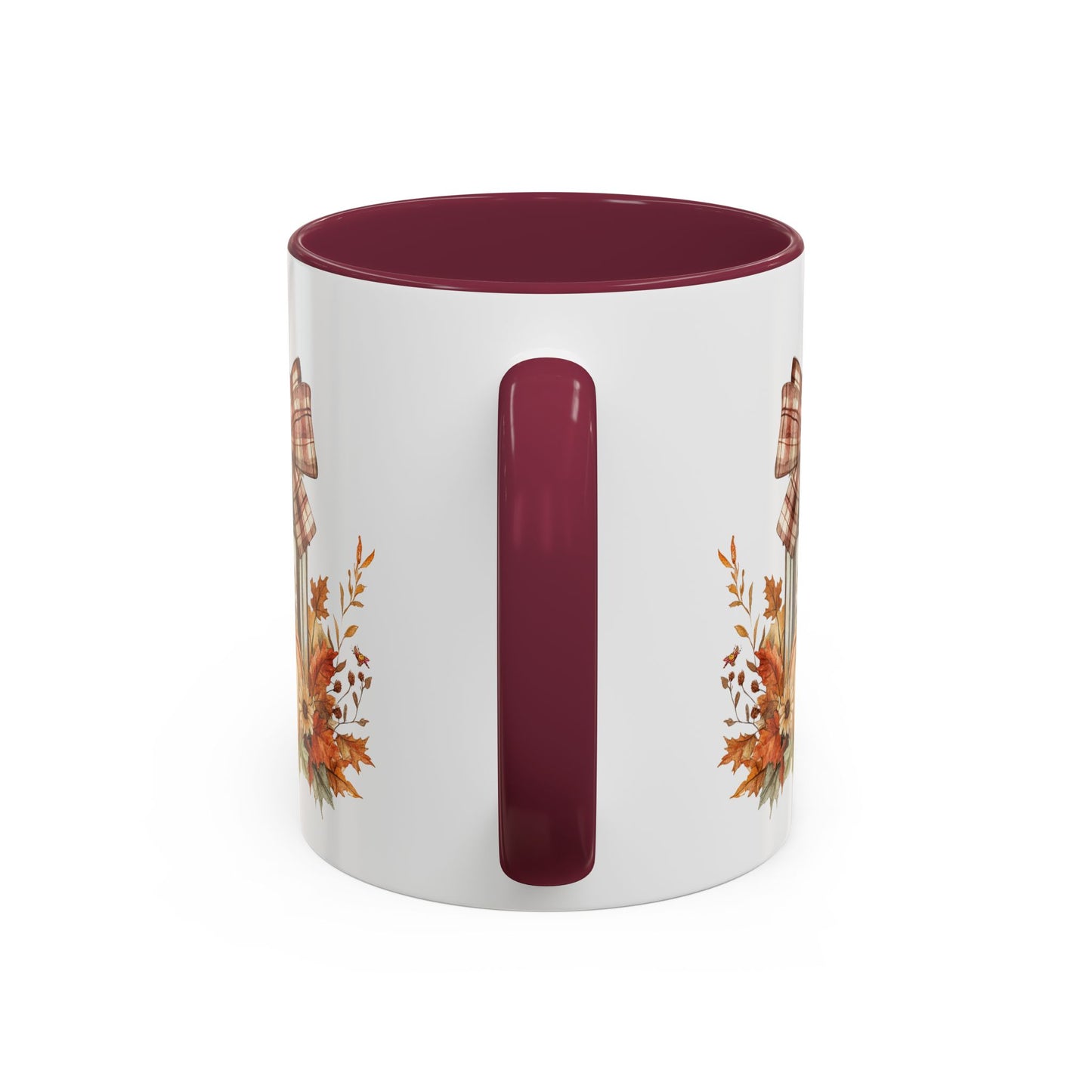 Rustic Plaid Bow Autumn Lantern Mug (11/15oz)