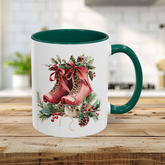 Rustic Red Ice Skates Mug (11/15oz)