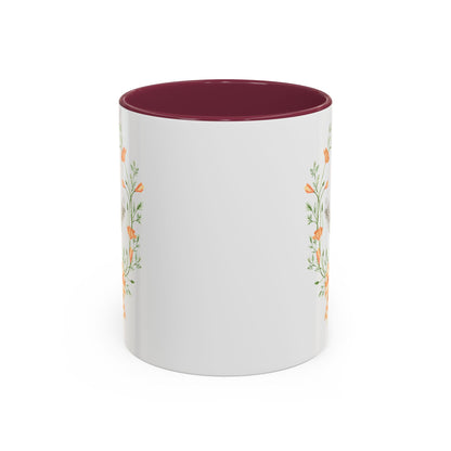Rustic Spring Farmhouse Goose Mug in Wreath Mug (11oz & 15oz)