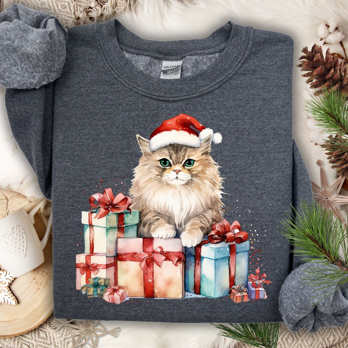 Santa Kitty Sweatshirt