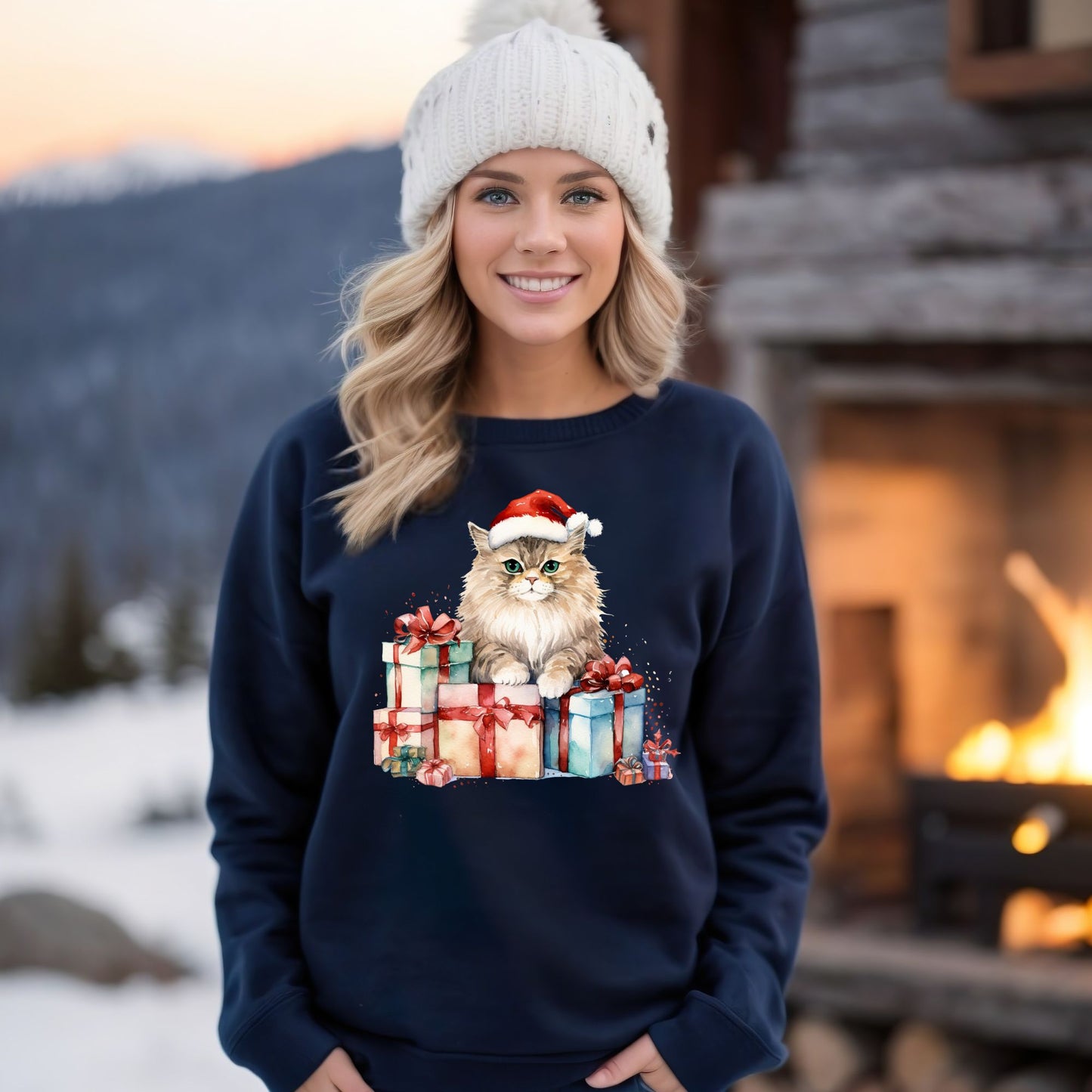 Santa Kitty Sweatshirt