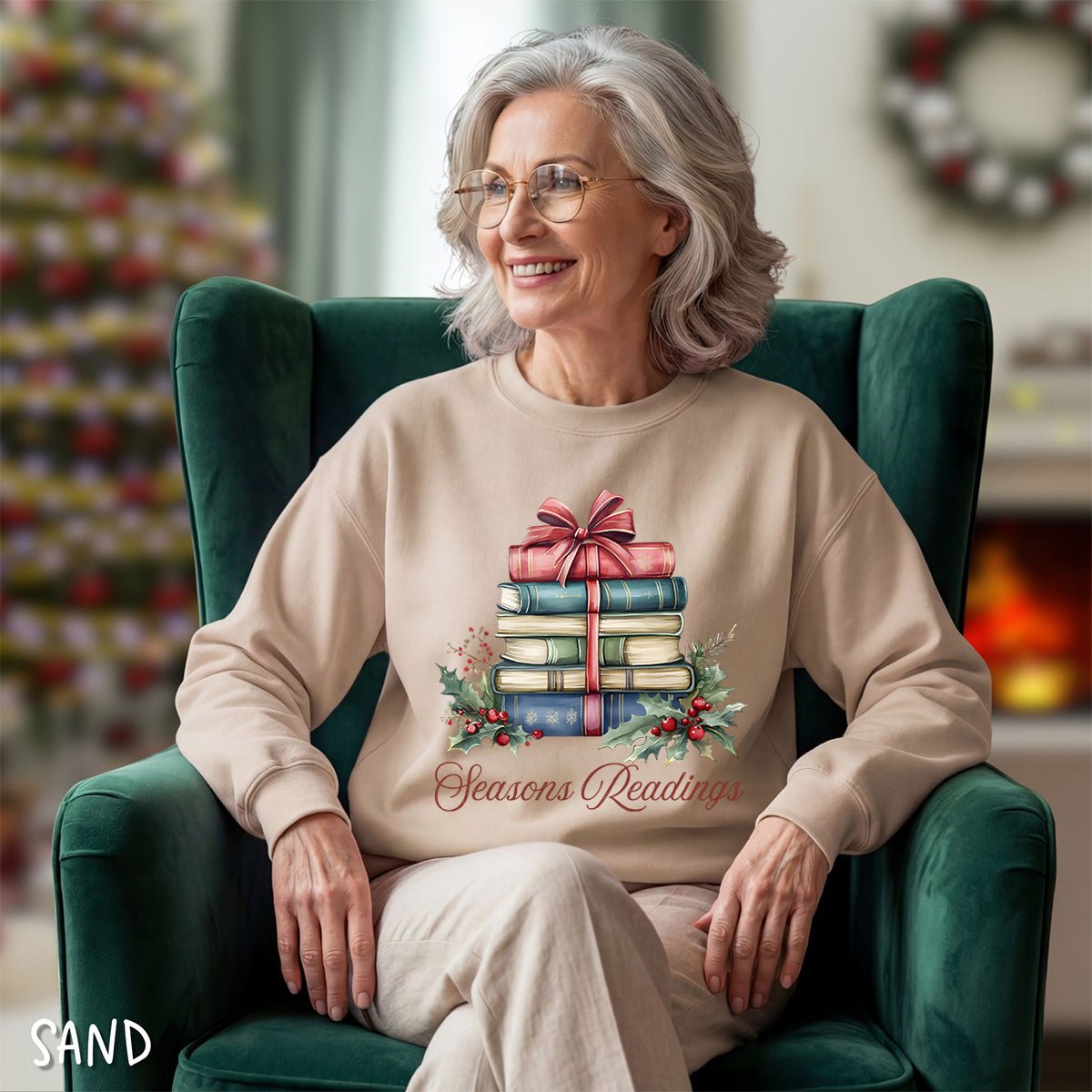 Season's Readings Holiday Books Sweatshirt