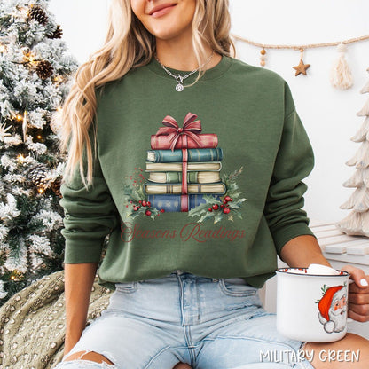 Season's Readings Holiday Books Sweatshirt