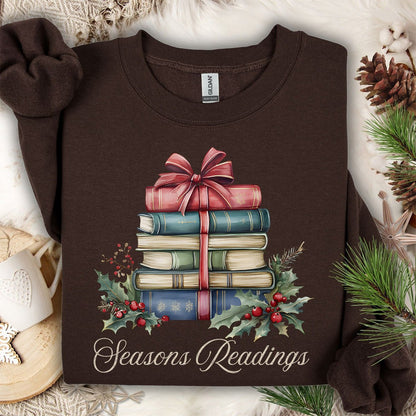 Season's Readings Holiday Books Sweatshirt