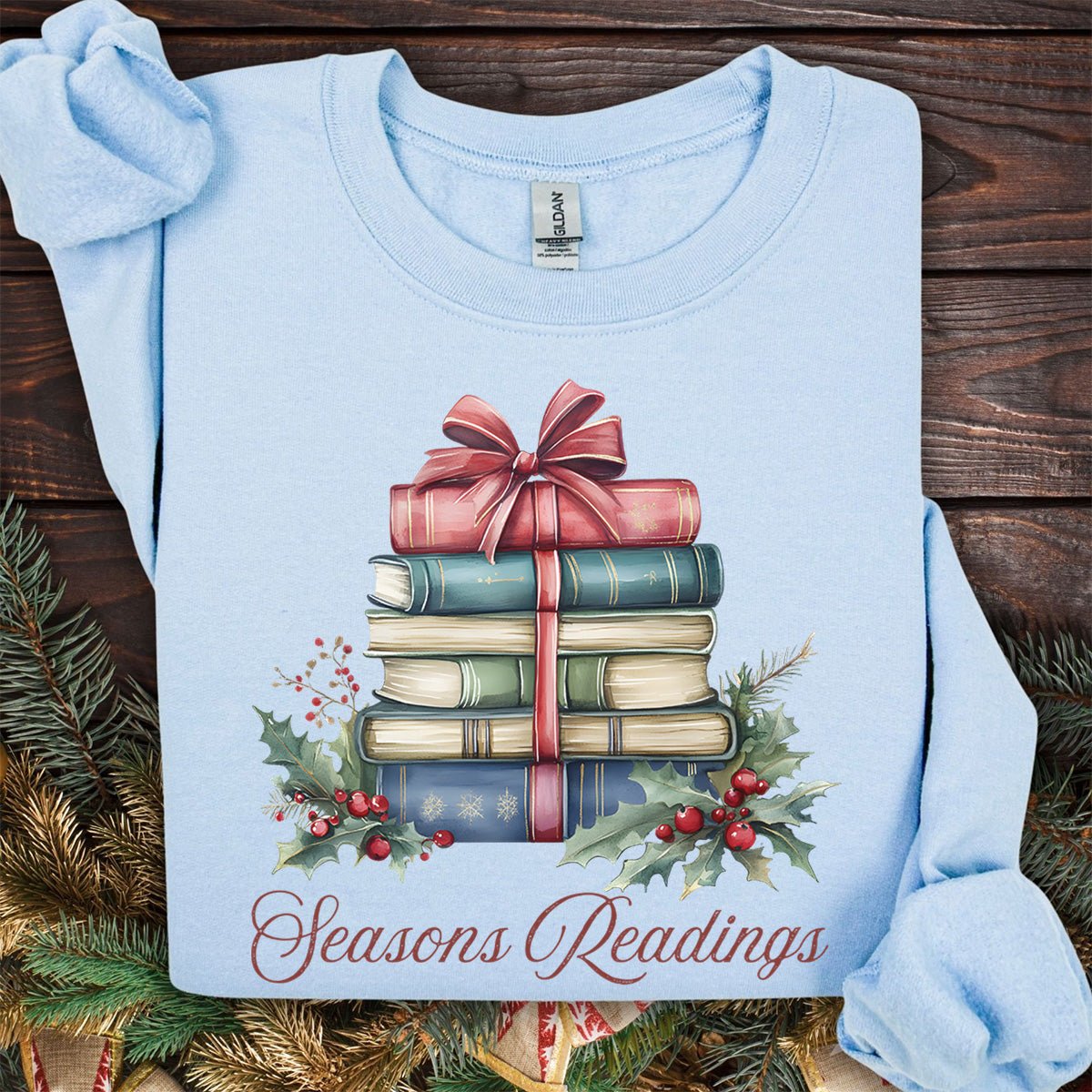 Season's Readings Holiday Books Sweatshirt