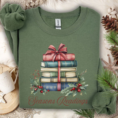 Season's Readings Holiday Books Sweatshirt