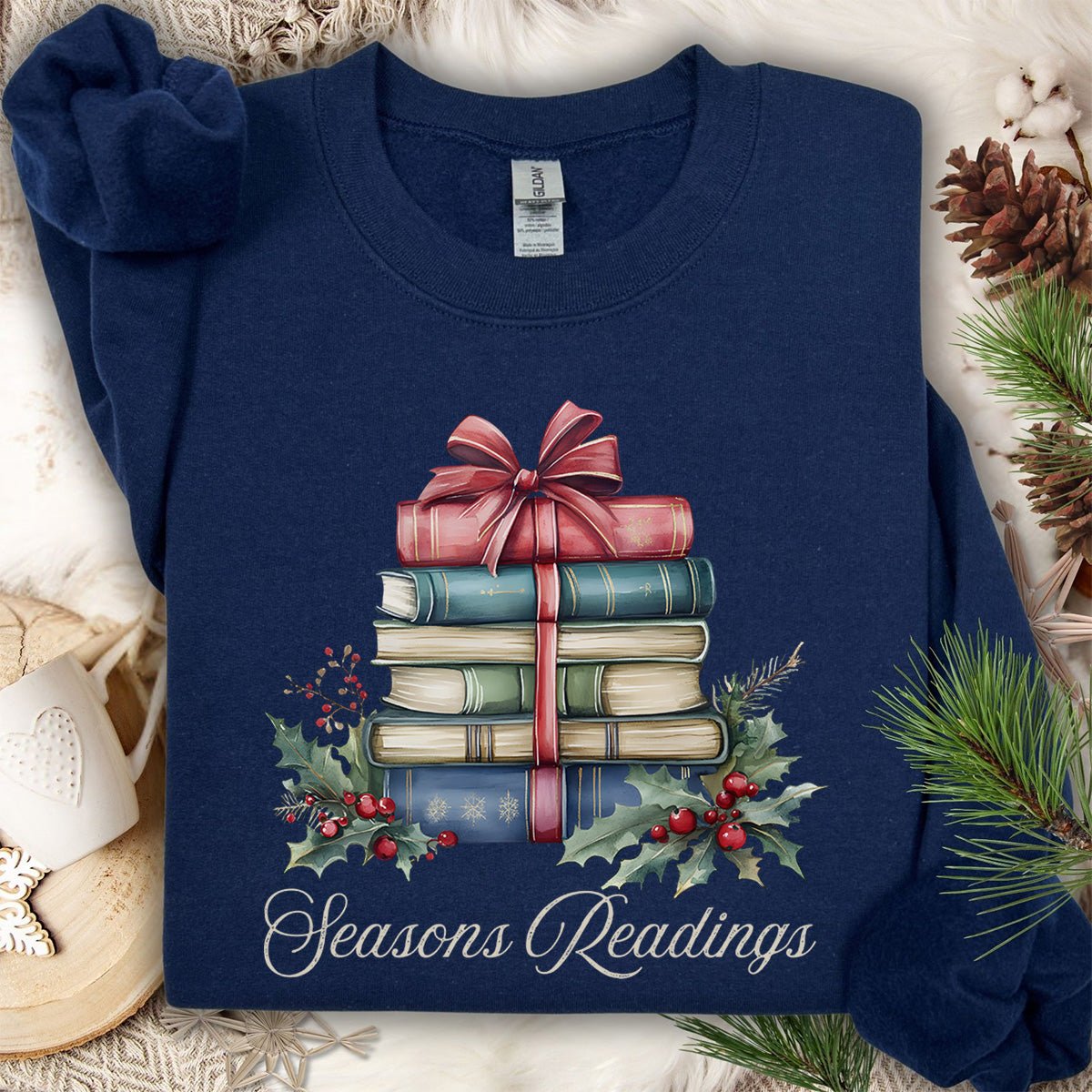 Season's Readings Holiday Books Sweatshirt