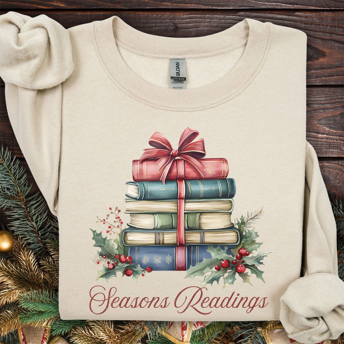 Season's Readings Holiday Books Sweatshirt
