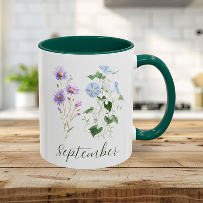September Birth Month Flower Mug