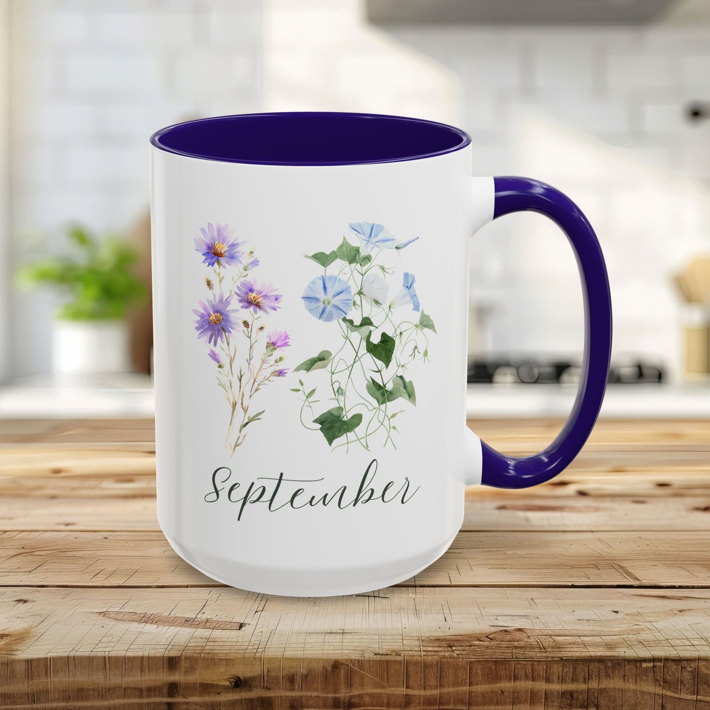 September Birth Month Flower Mug